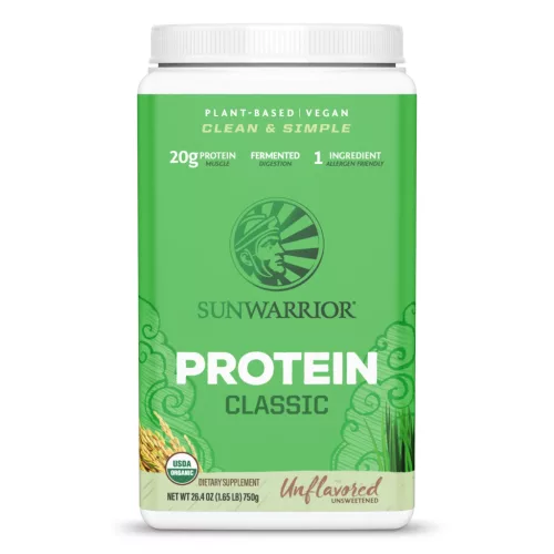 Sunwarrior Protein Classic (Plant Based, Organic) 750g Unflavored (Ízesítetlen)