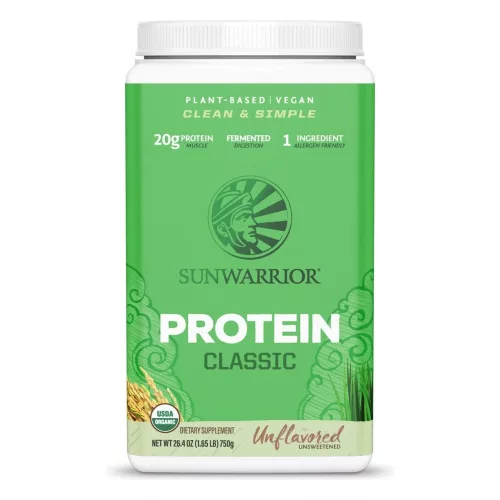 Sunwarrior Protein Classic (Plant Based, Organic) 750g Unflavored (Ízesítetlen)