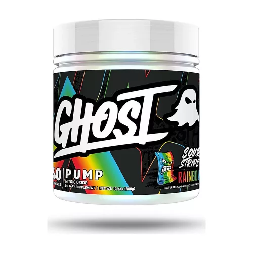Ghost Pump Nitric Oxide 380g Sour Strips Rainbow Candy (Savanyú Gumicukor)