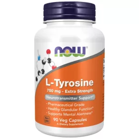 Now Foods L-Tyrosine 750mg 90 Veg Capsules 90 Kapszula