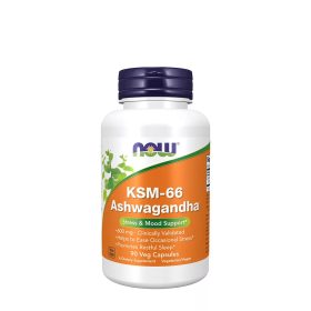 Now Foods KSM-66 Ashwagandha® 90 Veg Capsules 90 Kapszula