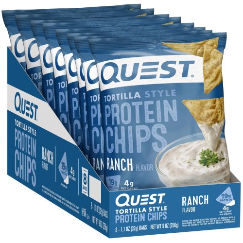 Quest Nutrition Karton Tortilla Style Protein Chips 8x32g Ranch (Tanyasi)