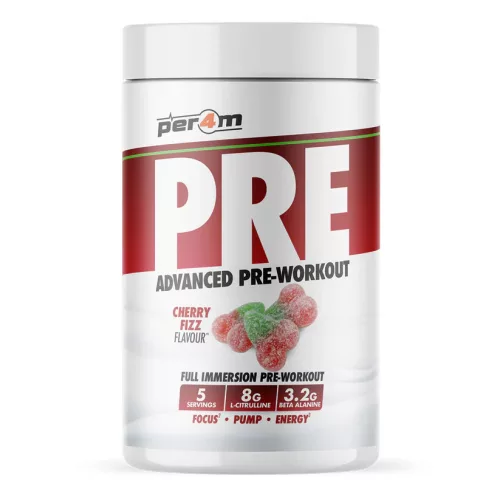 PER4M Nutrition Pre Advanced Pre-Workout 95g Cherry Fizz (Cseresznye)
