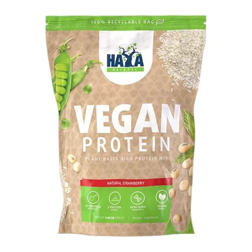 HAYA Labs Vegan Protein 750g Natural Strawberry (Eper)