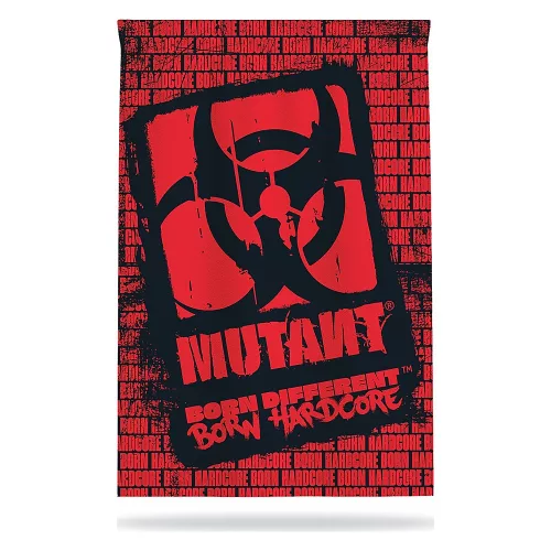 Mutant Born Hardcore Gym Flag 91,5cm x 152,5cm 100% Polyester Black/Red (Fekete/Piros)