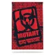 Mutant Born Hardcore Gym Flag 91,5cm x 152,5cm 100% Polyester Black/Red (Fekete/Piros)