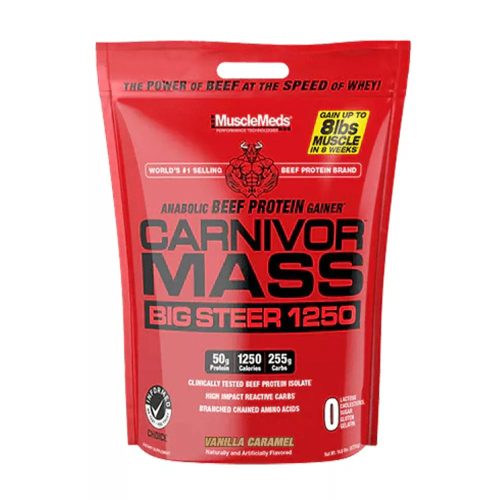 MuscleMeds Carnivor Mass Big Steer 6720g Vanilla Caramel (Vanília Karamel)