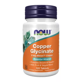 Now Foods Copper Glycinate 120 Tablets 120 Tabletta