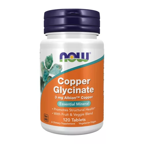 Now Foods Copper Glycinate 120 Tablets 120 Tabletta