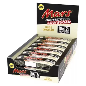 S&M Karton Hiprotein Bar 12x57g MARS LOW SUGAR White Chocolate (Fehércsokoládé) EXP.:2026/12/15