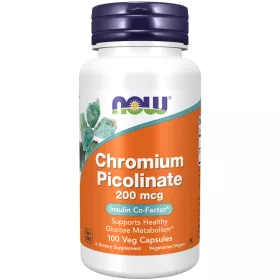   Now Foods Chromium Picolinate 200mcg 100 Veg Capsules 100 Kapszula