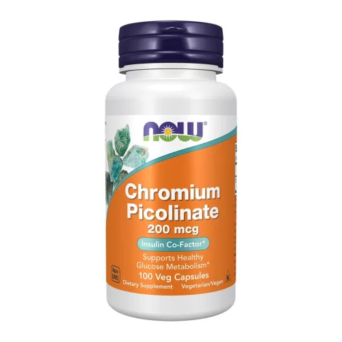Now Foods Chromium Picolinate 200mcg 100 Veg Capsules 100 Kapszula