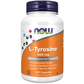 Now Foods L-Tyrosine 500mg 120 Veg Capsules 120 Kapszula