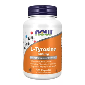 Now Foods L-Tyrosine 500mg 120 Veg Capsules 120 Kapszula