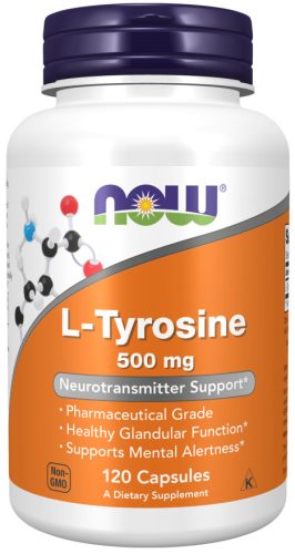 Now Foods L-Tyrosine 500mg 120 Veg Capsules 120 Kapszula
