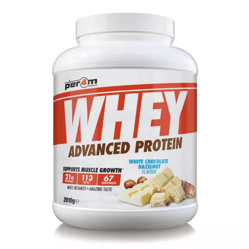 PER4M Nutrition Whey Advanced Protein 2010g White Chocolate Hazelnut (Fehércsokoládé Mogyoró)
