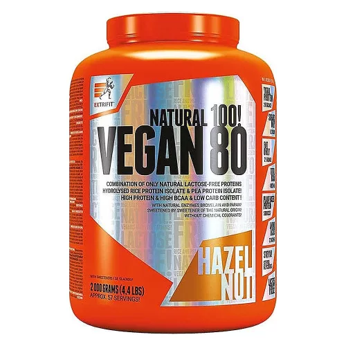 ExtriFit VEGAN 80 2000g Hazelnut (Mogyoró)