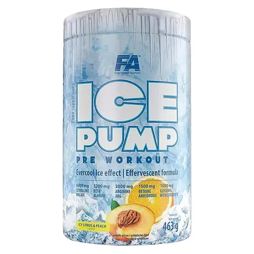 Fitness Authority Ice Pump Pre-Workout 463g Icy Citrus Peach (Citrom Barack)