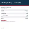 Supplement Facts (angol, hivatalos)