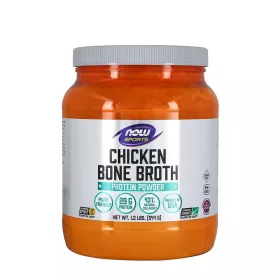   Now Foods Chicken Bone Broth Powder 544g Unflavored (Ízesítetlen)