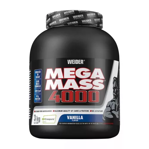 Weider Mega Mass 4000 3000g Vanilla (Vanília)