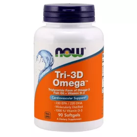 Now Foods Tri-3D Omega Fish Oil 90 Softgels 90 Gélkapszula
