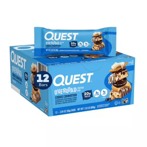 Quest Nutrition Overload Protein Bar 58g Cookie Commotion (Süti)