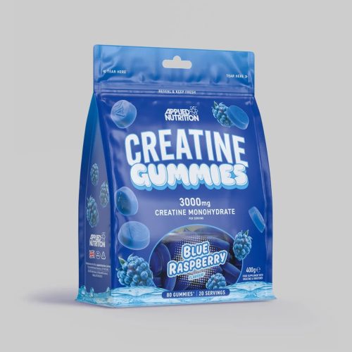 Applied Nutrition Creatine Monohydrate Gummies 400g 20 Serving Blue Raspberry (Kék Málna)