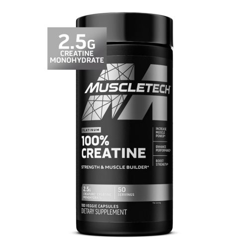 MuscleTech Platinum 100% Creatine Monohydrate 100 Veg Capsules 100 Kapszula 
