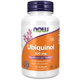 Now Foods Ubiquinol 100mg 120 Softgels 120 Gélkapszula