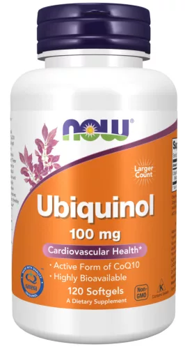 Now Foods Ubiquinol 100mg 120 Softgels 120 Gélkapszula