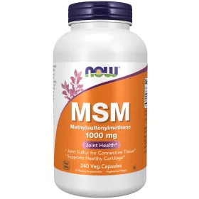   Now Foods MSM Methylsulfonylmethane 1000mg 240 Veg Capsules 240 Kapszula