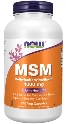 Now Foods MSM Methylsulfonylmethane 1000mg 240 Veg Capsules 240 Kapszula