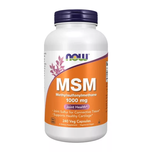 Now Foods MSM Methylsulfonylmethane 1000mg 240 Veg Capsules 240 Kapszula