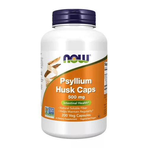 Now Foods Psyllium Husk Caps 500mg 200 Veg Capsules 200 Kapszula