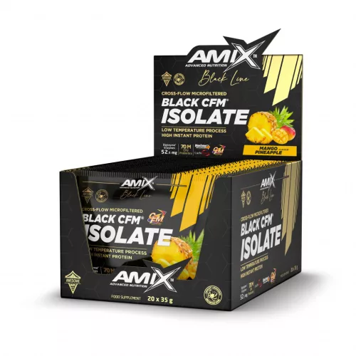 AMIX Karton Amix® Black Line Black CFM® Isolate 20x35g Mango Pineapple (Mangó Ananász)