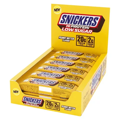 S&M Karton HiProtein Bar 12x57g SNICKERS LOW SUGAR PEANUT BUTTER (Mogyoróvaj) EXP.:2027/01/22