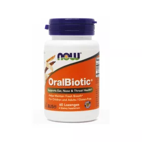 Now Foods OralBiotic® 60 Lozenges 60 Tabletta
