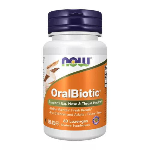 Now Foods OralBiotic® 60 Lozenges 60 Tabletta