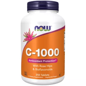   Now Foods C-1000 With Rose Hips & Bioflavonoids 250 Tablets 250 Tabletta