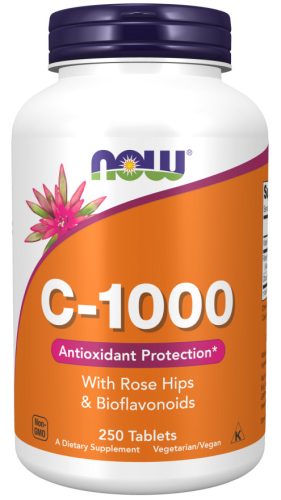 Now Foods C-1000 With Rose Hips & Bioflavonoids 250 Tablets 250 Tabletta