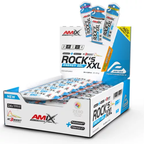 AMIX Karton Performance Rock's Energy Gel XXL 24x65g Orange (Narancs)
