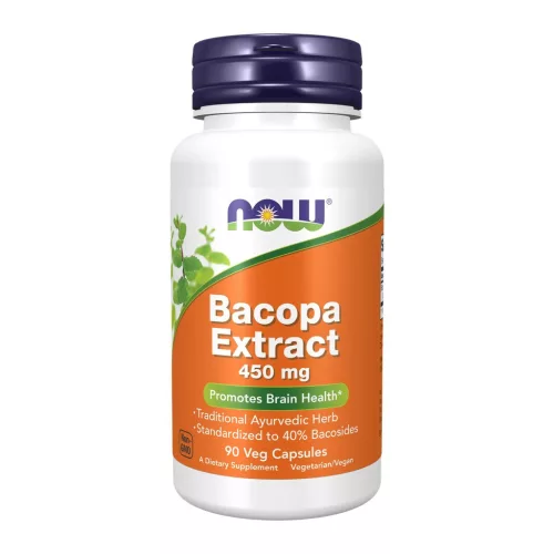 Now Foods Bacopa Extract 450 mg Veg Capsules 90 Kapszula