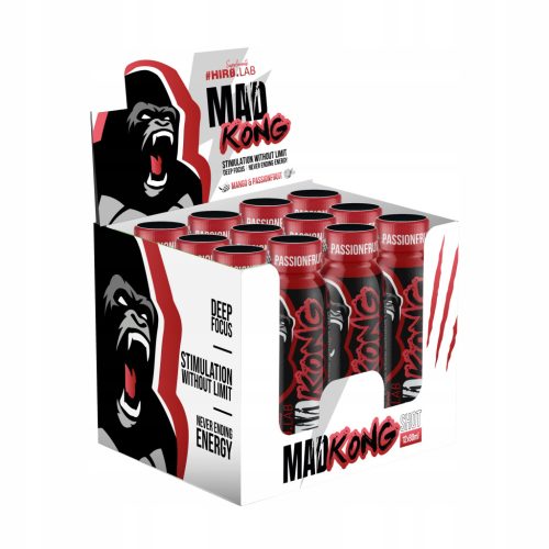 Hiro.Lab Supplements Karton Mad Kong Shot 12x80ml Passion Fruit (Marakuja)