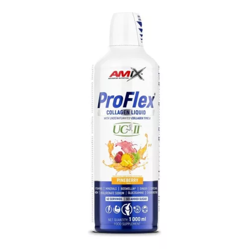 AMIX ProFlex Collagen + UC-II Liquid 1000ml Pineberry (Ananász Málna)