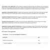 Hivatalos Supplement Facts (angol)