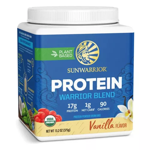 Sunwarrior Protein Warrior Blend (Plant Based, Organic) 375g Vanilla (Vanília)