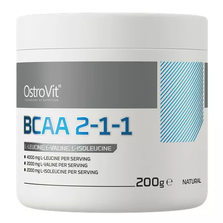 OstroVit BCAA 2:1:1 200g Natural (Ízesítetlen)