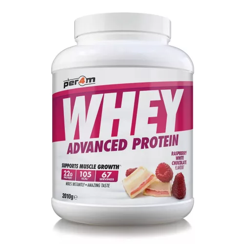 PER4M Nutrition Whey Advanced Protein 2010g Raspberry White Chocolate (Málna Fehércsokoládé)