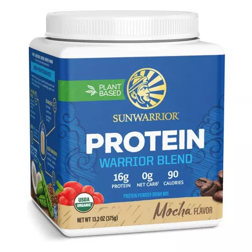 Sunwarrior Protein Warrior Blend (Plant Based, Organic) 375g Mocha (Kávé)